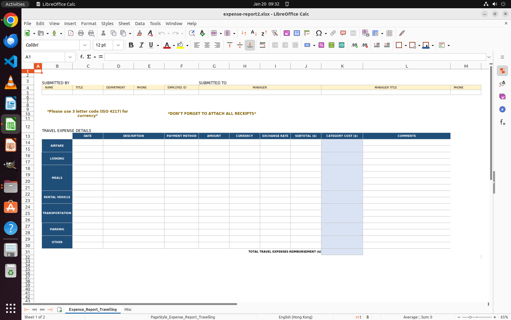 Spreadsheet Environment
